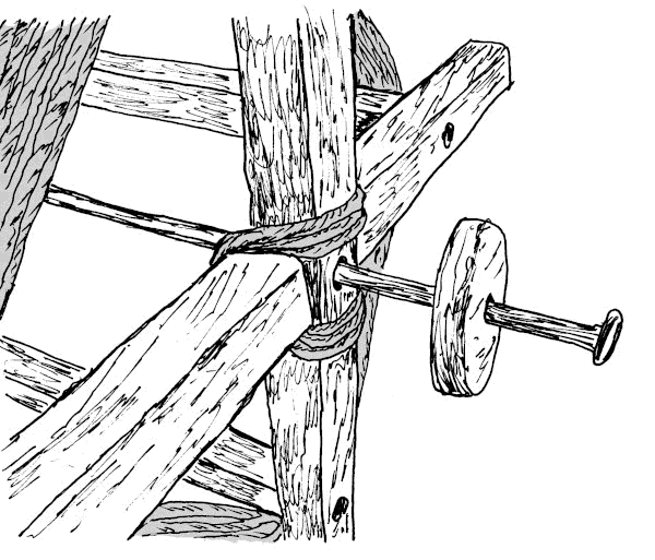 End Detail of Four Armed Ropemaker's Reel.