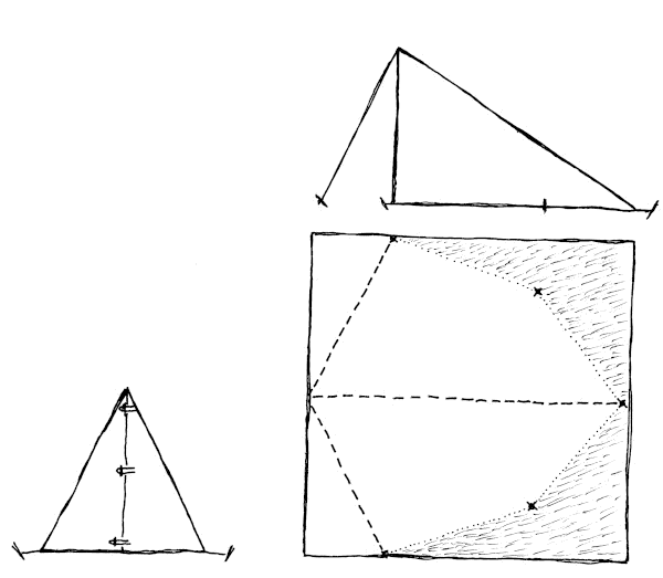 Plan for a simple tent.